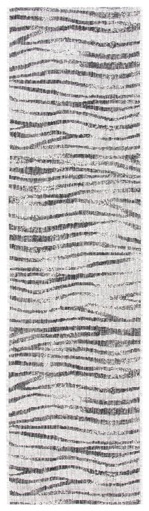 Safavieh Courtyard Stylish Abstract Area Rug - Durable Power Loomed Design For Indoor/Outdoor Spaces Grey ,Black 85.4% Polypropylene,10.4% Polyester,4.2% Latex Cy8551-37612-4