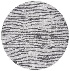 Safavieh Courtyard Stylish Abstract Area Rug - Durable Power Loomed Design For Indoor/Outdoor Spaces Grey ,Black 85.4% Polypropylene,10.4% Polyester,4.2% Latex Cy8551-37612-4