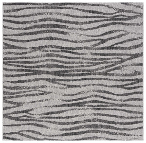 Safavieh Courtyard Stylish Abstract Area Rug - Durable Power Loomed Design For Indoor/Outdoor Spaces Grey ,Black 85.4% Polypropylene,10.4% Polyester,4.2% Latex Cy8551-37612-4