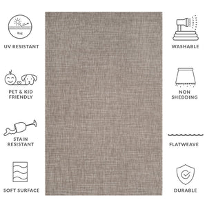 Safavieh Courtyard Elegant Power-loomed Area Rug – Durable, Stylish, & Oeko-tex Certified For Indoors/Outdoors Grey ,Turquoise 88% Polypropylene,12% Polyester Cy8576-37111-4