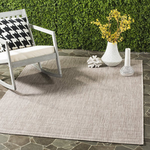 Safavieh Courtyard Elegant Power-loomed Area Rug – Durable, Stylish, & Oeko-tex Certified For Indoors/Outdoors Grey ,Turquoise 88% Polypropylene,12% Polyester Cy8576-37111-4