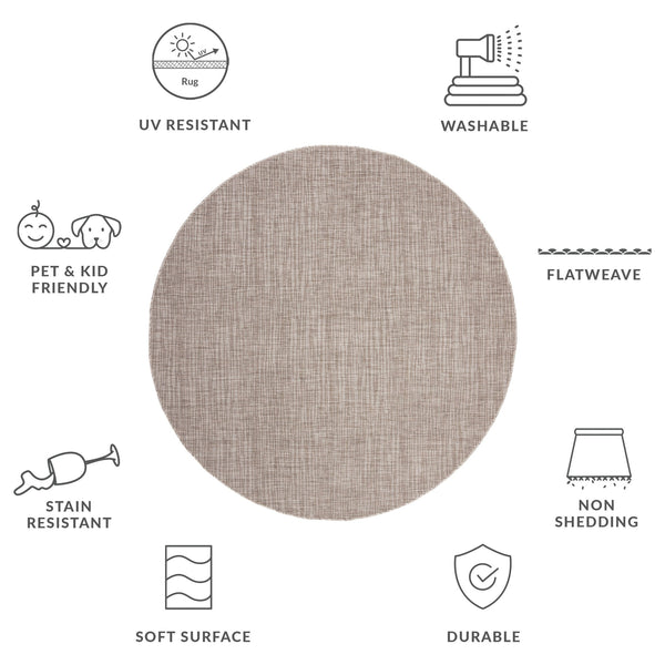 Safavieh Courtyard Elegant Power-loomed Area Rug – Durable, Stylish, & Oeko-tex Certified For Indoors/Outdoors Grey ,Turquoise 88% Polypropylene,12% Polyester Cy8576-37111-4