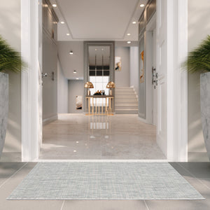 Safavieh Courtyard Elegant Power-loomed Area Rug – Durable, Stylish, & Oeko-tex Certified For Indoors/Outdoors Grey ,Turquoise 88% Polypropylene,12% Polyester Cy8576-37111-4