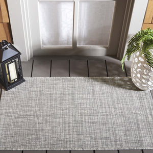 Safavieh Courtyard Elegant Power-loomed Area Rug – Durable, Stylish, & Oeko-tex Certified For Indoors/Outdoors Grey ,Turquoise 88% Polypropylene,12% Polyester Cy8576-37111-4