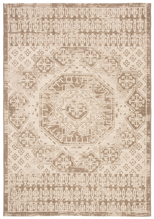 Safavieh Courtyard Elegant Indoor/Outdoor Area Rug With Timeless Design And Durable Craftsmanship For Your Home Beige ,Mocha 88% Polypropylene,12% Polyester Cy8578-07912-5