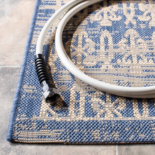 Safavieh Courtyard Elegant Indoor/Outdoor Area Rug With Timeless Design And Durable Craftsmanship For Your Home Beige ,Mocha 88% Polypropylene,12% Polyester Cy8578-07912-5