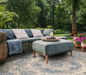 Safavieh Courtyard Elegant Indoor/Outdoor Area Rug With Timeless Design And Durable Craftsmanship For Your Home Beige ,Mocha 88% Polypropylene,12% Polyester Cy8578-07912-5