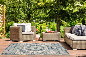 Safavieh Courtyard Elegant Indoor/Outdoor Area Rug With Timeless Design And Durable Craftsmanship For Your Home Beige ,Mocha 88% Polypropylene,12% Polyester Cy8578-07912-5