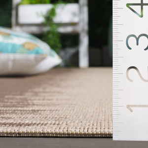 Safavieh Courtyard Elegant Area Rug With Contemporary Jagged Pattern - Perfect For Indoor And Outdoor Spaces Beige ,Blue 88% Polypropylene,12% Polyester Cy8579-23312-8