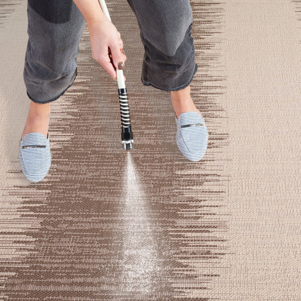 Safavieh Courtyard Elegant Area Rug With Contemporary Jagged Pattern - Perfect For Indoor And Outdoor Spaces Beige ,Blue 88% Polypropylene,12% Polyester Cy8579-23312-8