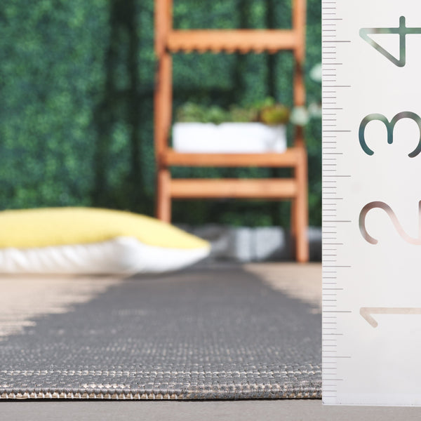 Safavieh Courtyard Elegant Area Rug With Contemporary Jagged Pattern - Perfect For Indoor And Outdoor Spaces Beige ,Blue 88% Polypropylene,12% Polyester Cy8579-23312-8