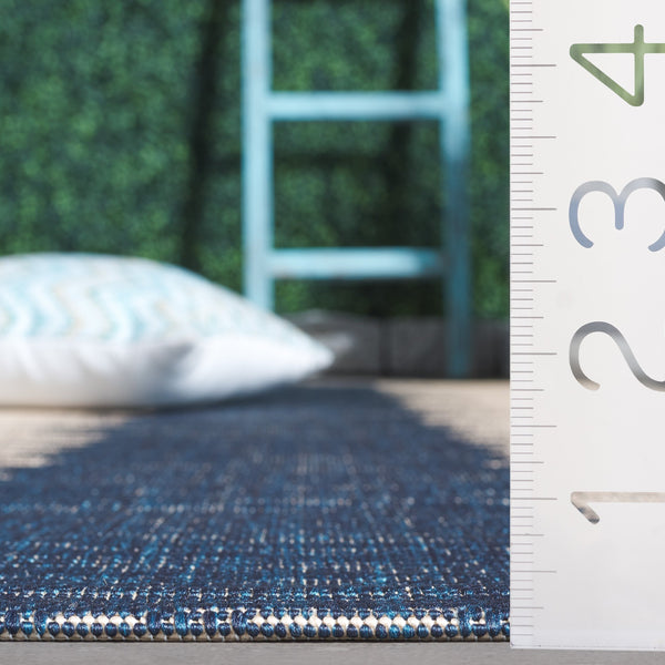 Safavieh Courtyard Elegant Area Rug With Contemporary Jagged Pattern - Perfect For Indoor And Outdoor Spaces Beige ,Blue 88% Polypropylene,12% Polyester Cy8579-23312-8