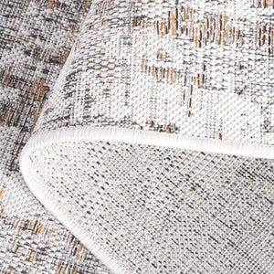 Safavieh Courtyard Elegant Area Rug With Abstract Design In Neutral Tones For Indoor And Outdoor Spaces Ivory ,Dark Grey Brown 88% Polypropylene,12% Polyester Cy8580-59012-7r