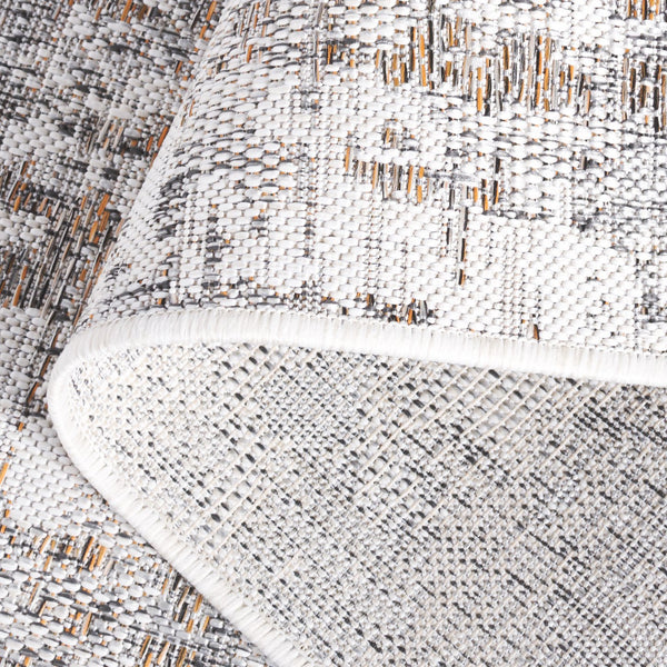 Safavieh Courtyard Elegant Area Rug With Abstract Design In Neutral Tones For Indoor And Outdoor Spaces Ivory ,Dark Grey Brown 88% Polypropylene,12% Polyester Cy8580-59012-7r