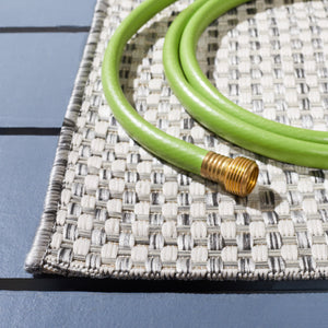 Safavieh Courtyard Indoor/Outdoor Area Rug – Elegant Power-loomed Design For Timeless Home Sophistication Ivory ,Grey 88% Polypropylene,12% Polyester Cy8586-59121-7sq