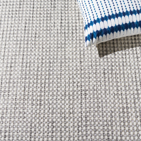 Safavieh Courtyard Indoor/Outdoor Area Rug – Elegant Power-loomed Design For Timeless Home Sophistication Ivory ,Grey 88% Polypropylene,12% Polyester Cy8586-59121-7sq