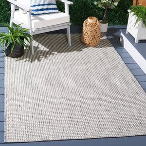 Safavieh Courtyard Indoor/Outdoor Area Rug – Elegant Power-loomed Design For Timeless Home Sophistication Ivory ,Grey 88% Polypropylene,12% Polyester Cy8586-59121-7sq