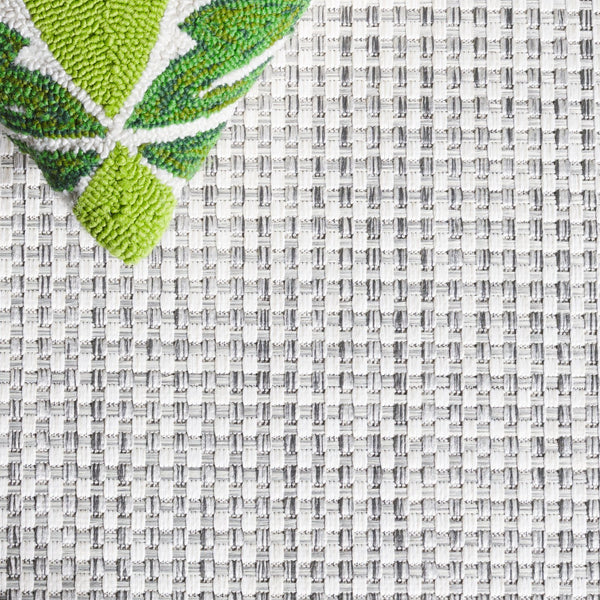 Safavieh Courtyard Indoor/Outdoor Area Rug – Elegant Power-loomed Design For Timeless Home Sophistication Ivory ,Grey 88% Polypropylene,12% Polyester Cy8586-59121-7sq