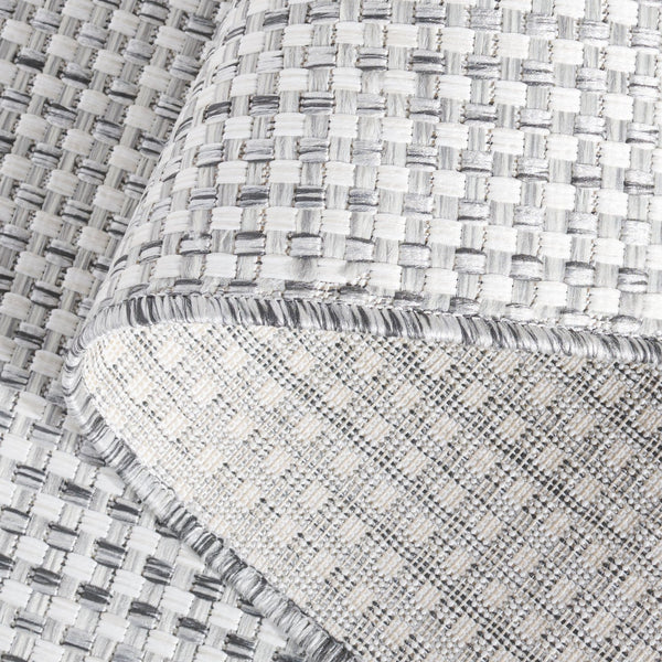 Safavieh Courtyard Indoor/Outdoor Area Rug – Elegant Power-loomed Design For Timeless Home Sophistication Ivory ,Grey 88% Polypropylene,12% Polyester Cy8586-59121-7sq