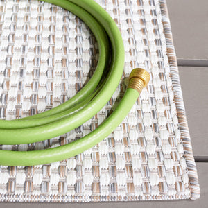 Safavieh Courtyard Indoor/Outdoor Area Rug – Elegant Power-loomed Design For Timeless Home Sophistication Ivory ,Grey 88% Polypropylene,12% Polyester Cy8586-59121-7sq