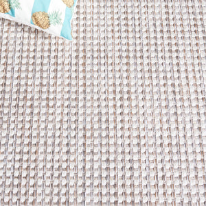 Safavieh Courtyard Indoor/Outdoor Area Rug – Elegant Power-loomed Design For Timeless Home Sophistication Ivory ,Grey 88% Polypropylene,12% Polyester Cy8586-59121-7sq