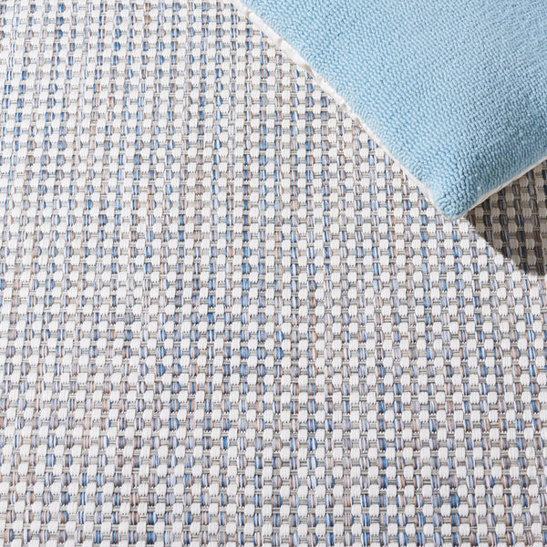 Safavieh Courtyard Indoor/Outdoor Area Rug – Elegant Power-loomed Design For Timeless Home Sophistication Ivory ,Grey 88% Polypropylene,12% Polyester Cy8586-59121-7sq