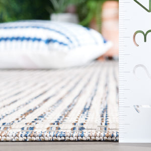 Safavieh Courtyard Indoor/Outdoor Area Rug – Elegant Power-loomed Design For Timeless Home Sophistication Ivory ,Grey 88% Polypropylene,12% Polyester Cy8586-59121-7sq