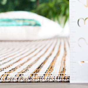 Safavieh Courtyard Indoor/Outdoor Area Rug – Elegant Power-loomed Design For Timeless Home Sophistication Ivory ,Grey 88% Polypropylene,12% Polyester Cy8586-59121-7sq