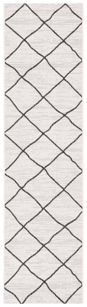 Safavieh Courtyard Elegant Geometric Area Rug - Durable Indoor/Outdoor Design For Modern Home Decor Ivory ,Brown 88% Polypropylene,12% Polyester Cy8635-59312-5