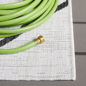 Safavieh Courtyard Elegant Geometric Area Rug - Durable Indoor/Outdoor Design For Modern Home Decor Ivory ,Brown 88% Polypropylene,12% Polyester Cy8635-59312-5