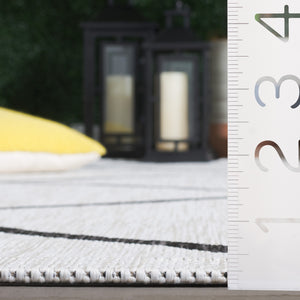 Safavieh Courtyard Elegant Geometric Area Rug - Durable Indoor/Outdoor Design For Modern Home Decor Ivory ,Brown 88% Polypropylene,12% Polyester Cy8635-59312-5