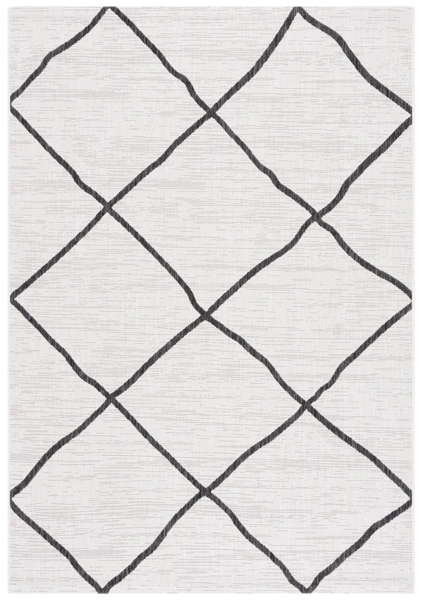 Safavieh Courtyard Elegant Geometric Area Rug - Durable Indoor/Outdoor Design For Modern Home Decor Ivory ,Brown 88% Polypropylene,12% Polyester Cy8635-59312-5