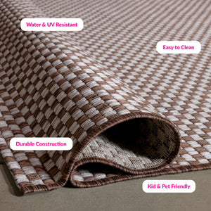 Safavieh Courtyard Indoor/Outdoor Area Rug - Elegant Power-loomed Design For Modern Spaces And Easy Care Black ,Light Grey 88% Polypropylene,12% Polyester Cy8653-37621-10