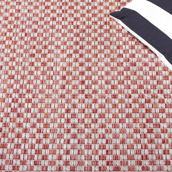 Safavieh Courtyard Contemporary Indoor/Outdoor Runner Rug - Elegant Light Brown And Grey Design For Your Space Turquoise ,Light Grey 88% Polypropylene,12% Polyester Cy8653-37221-218