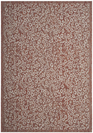 Safavieh Courtyard Stylish Area Rug For Indoors And Outdoors - Elegant Design With Animal Print Charm Black ,Light Grey 88% Polypropylene,12% Polyester Cy8659-37621-5