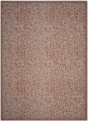 Safavieh Courtyard Stylish Area Rug For Indoors And Outdoors - Elegant Design With Animal Print Charm Black ,Light Grey 88% Polypropylene,12% Polyester Cy8659-37621-5