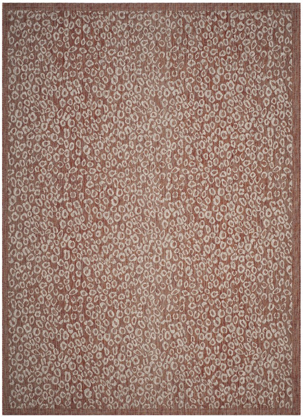 Safavieh Courtyard Stylish Area Rug For Indoors And Outdoors - Elegant Design With Animal Print Charm Black ,Light Grey 88% Polypropylene,12% Polyester Cy8659-37621-5