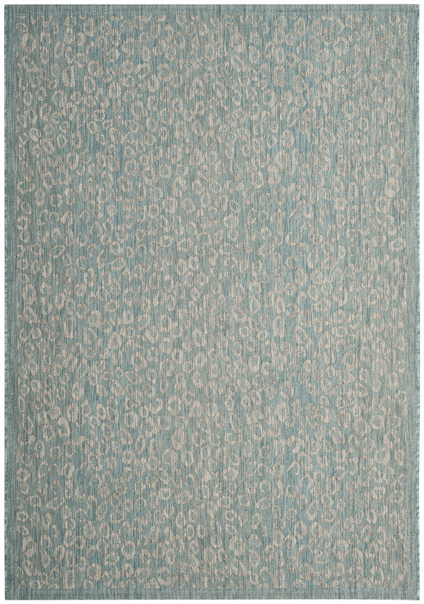 Safavieh Courtyard Stylish Area Rug For Indoors And Outdoors - Elegant Design With Animal Print Charm Black ,Light Grey 88% Polypropylene,12% Polyester Cy8659-37621-5