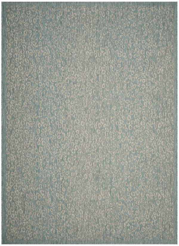 Safavieh Courtyard Stylish Area Rug For Indoors And Outdoors - Elegant Design With Animal Print Charm Black ,Light Grey 88% Polypropylene,12% Polyester Cy8659-37621-5