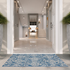 Safavieh Courtyard Santorini Geometric Area Rug – Stylish Tribal Pattern For Indoor & Outdoor Spaces Black ,Grey 85.4% Polypropylene,10.4% Polyester,4.2% Latex Cy8662-37621-28