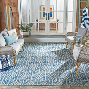 Safavieh Courtyard Santorini Geometric Area Rug – Stylish Tribal Pattern For Indoor & Outdoor Spaces Black ,Grey 85.4% Polypropylene,10.4% Polyester,4.2% Latex Cy8662-37621-28