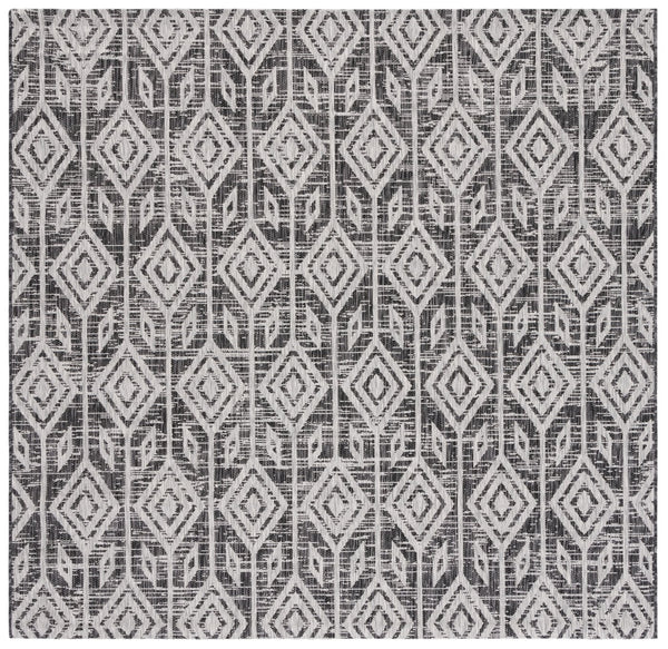 Safavieh Courtyard Santorini Geometric Area Rug – Stylish Tribal Pattern For Indoor & Outdoor Spaces Black ,Grey 85.4% Polypropylene,10.4% Polyester,4.2% Latex Cy8662-37621-28