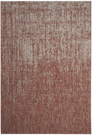 Safavieh Courtyard Indoor/Outdoor Area Rug - Elegant Abstract Design, Durable, Oeko-tex Certified Comfort Rust ,Grey 88% Polypropylene,12% Polyester Cy8667-36521-8