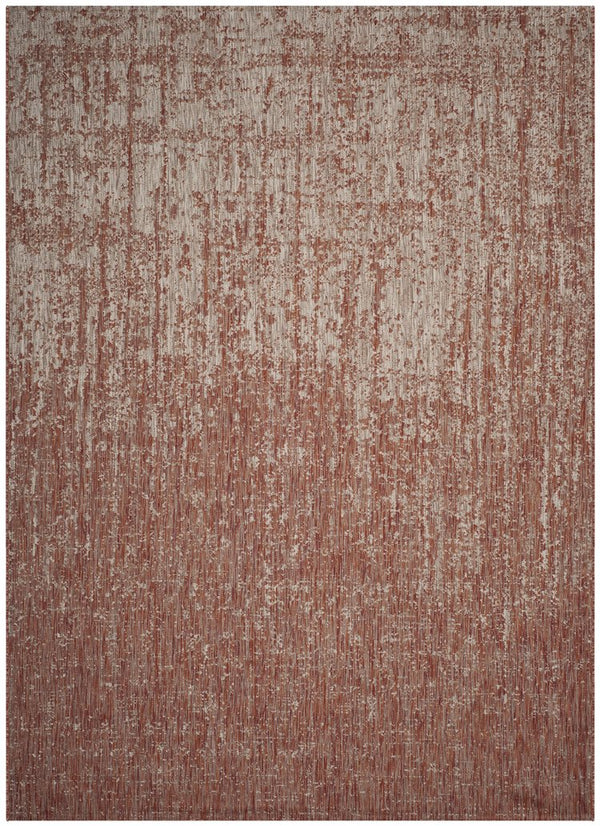 Safavieh Courtyard Indoor/Outdoor Area Rug - Elegant Abstract Design, Durable, Oeko-tex Certified Comfort Rust ,Grey 88% Polypropylene,12% Polyester Cy8667-36521-8