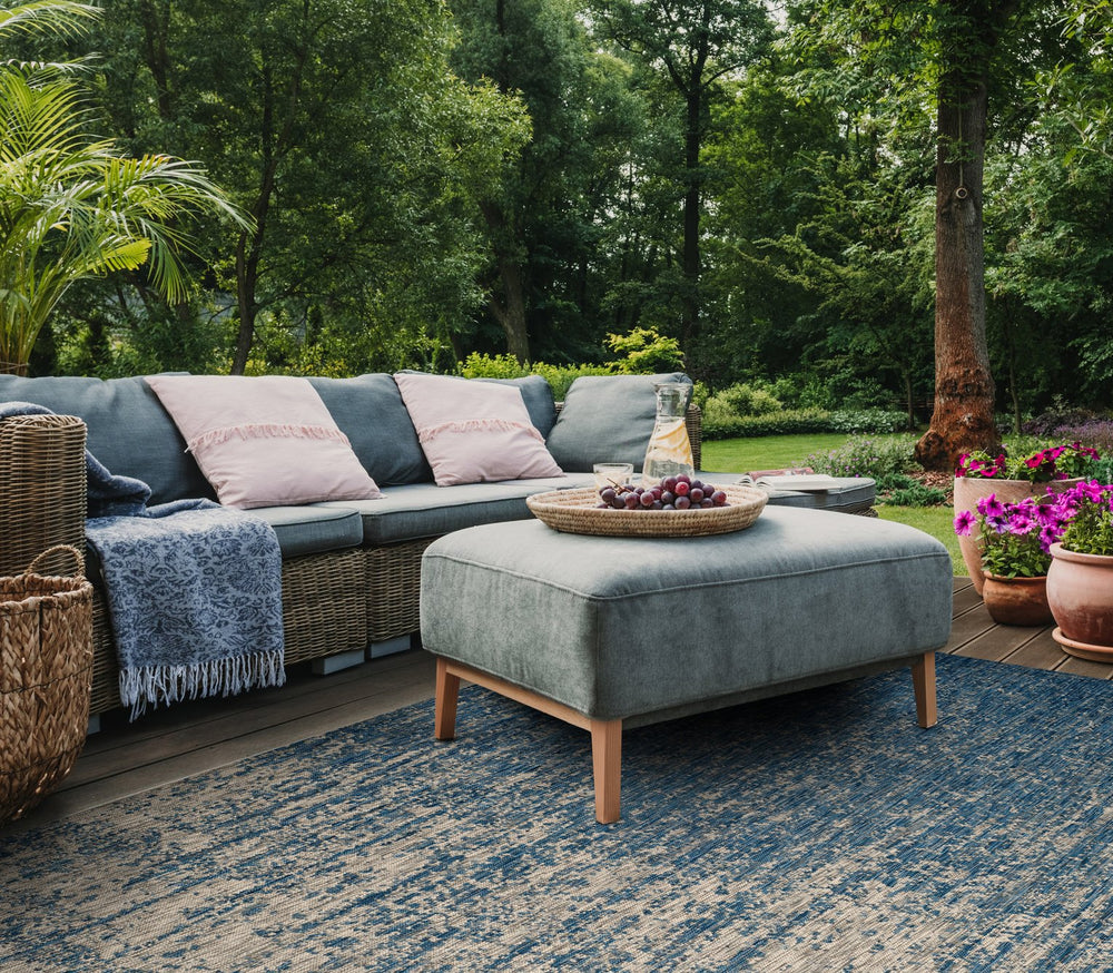 Safavieh Courtyard Indoor/Outdoor Area Rug - Elegant Abstract Design, Durable, Oeko-tex Certified Comfort Rust ,Grey 88% Polypropylene,12% Polyester Cy8667-36521-8