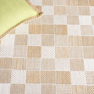 Safavieh Courtyard 8676 Power Loomed Indoor / Outdoor Rug Natural / Beige 9' x 12'
