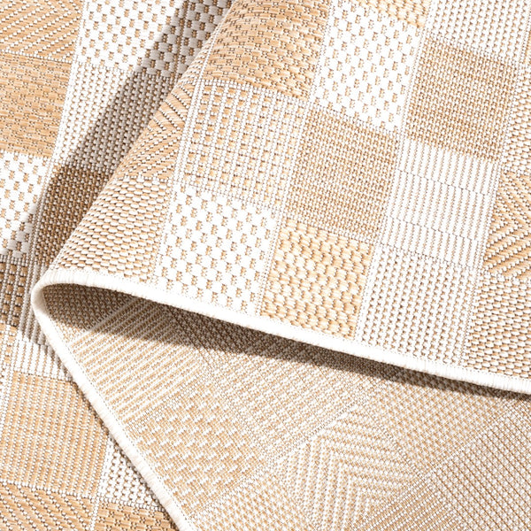 Safavieh Courtyard 8676 Power Loomed Indoor / Outdoor Rug Natural / Beige 9' x 12'