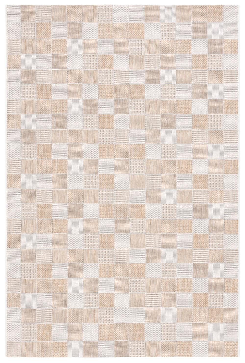 Safavieh Courtyard 8676 Power Loomed Indoor / Outdoor Rug Natural / Beige 9' x 12'