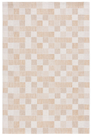 Safavieh Courtyard 8676 Power Loomed Indoor / Outdoor Rug Natural / Beige 9' x 12'