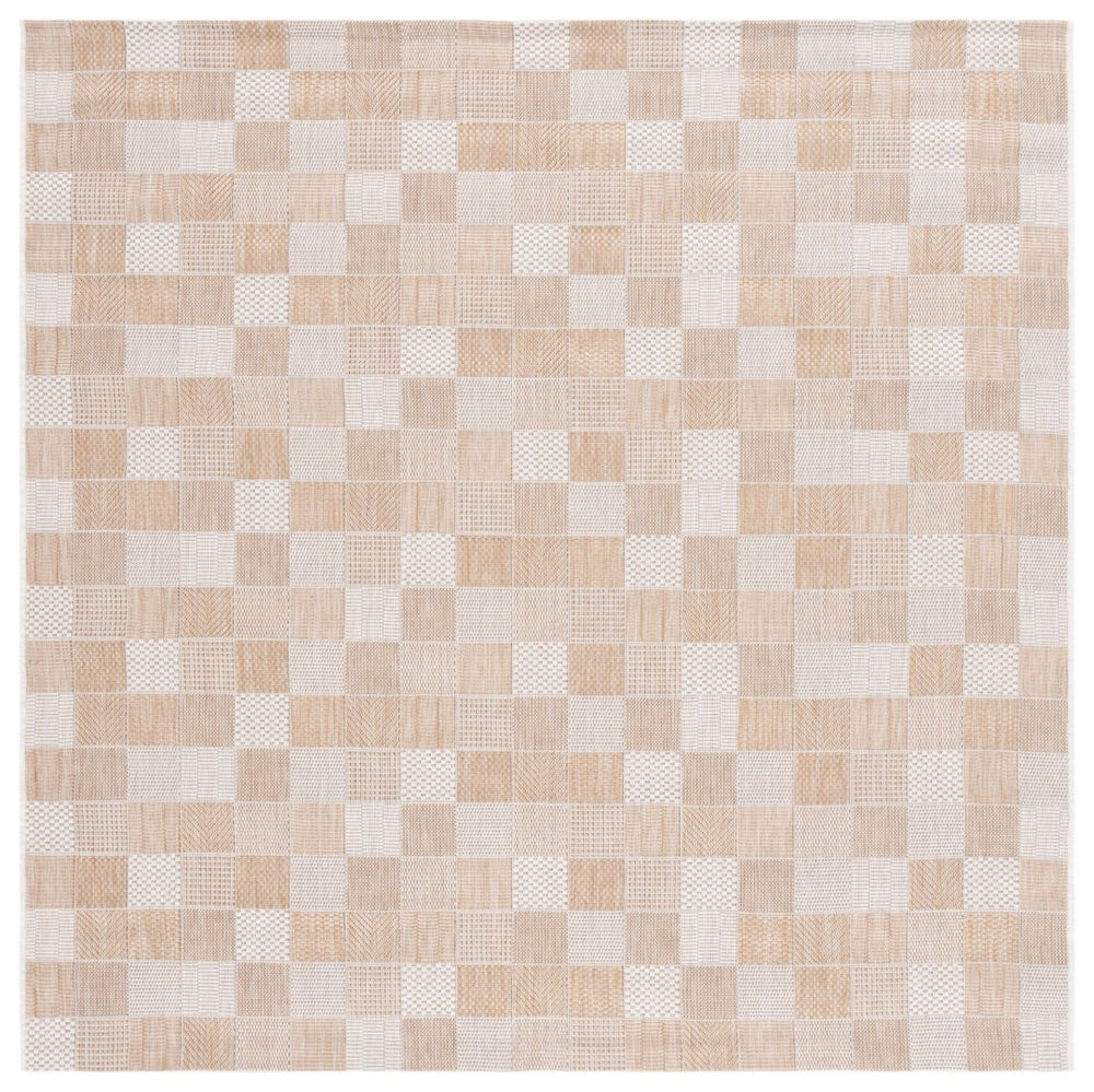 Safavieh Courtyard 8676 Power Loomed 88% Polypropylene, 12% Polyester Indoor / Outdoor Rug Natural / Beige CY8676-53021-28